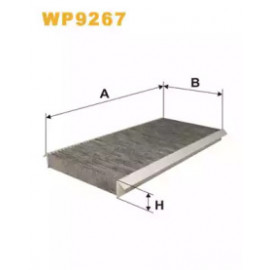 Фільтр салону MB A-CLASSE (W169) 04-12, B-CLASSE (W245) 05-11 вугільний (вир-во WIX-FILTERS)