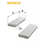 Фільтр салону CITROEN BERLINGO II, PEUGEOT PARTNER II 08- (2шт.) (вир-во WIX-FILTERS) 