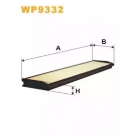 Фільтр салону MB E-KLASSE (124) 93-97 (2шт.) (вир-во WIX-FILTERS)