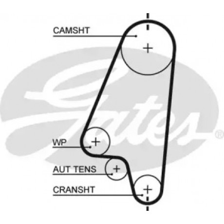 Ремень зубч. ГРМ DAEWOO LANOS, NEXIA, OPEL ASTRA, KADETT Z=111 (пр-во Gates)