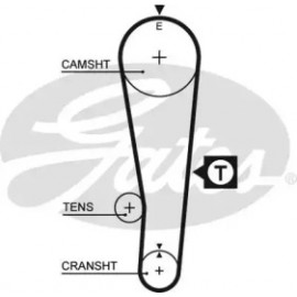 Ремінь зубч. ГРМ Z=97 (вир-во Gates)