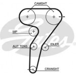 Ремінь зубч. ГРМ Z=168 (вир-во Gates) 