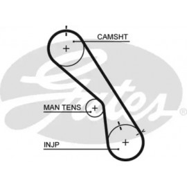 Ремінь зубч. ГРМ Z=105 (вир-во Gates)