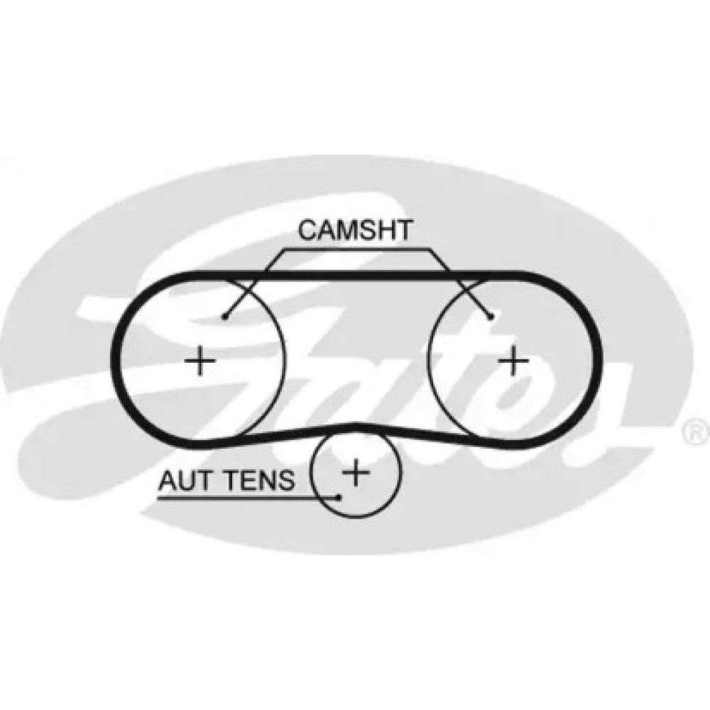 Ремінь зубч. ГРМ Audi, Skoda, VW 1.4, 1.6 (вир-во Gates)