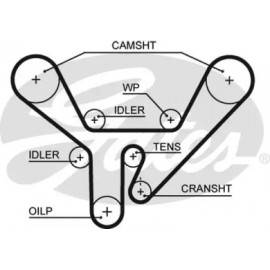 Ремінь зубч. ГРМ Z = 299 Розпродаж (вир-во Gates)
