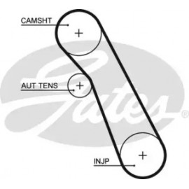 Ремінь зубч. ГРМ Ford Focus, Mondeo, Transit 1,8 TD (вир-во Gates)  Ремінь зубч. ГРМ Ford Focus, Mondeo, Transit 1,8 TD (вир-во Gates)