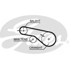 Ремінь зубч. ГРМ Z = 65 Розпродаж (вир-во Gates)