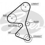 Ремінь зубч. ГРМ Z=137 (вир-во Gates) 