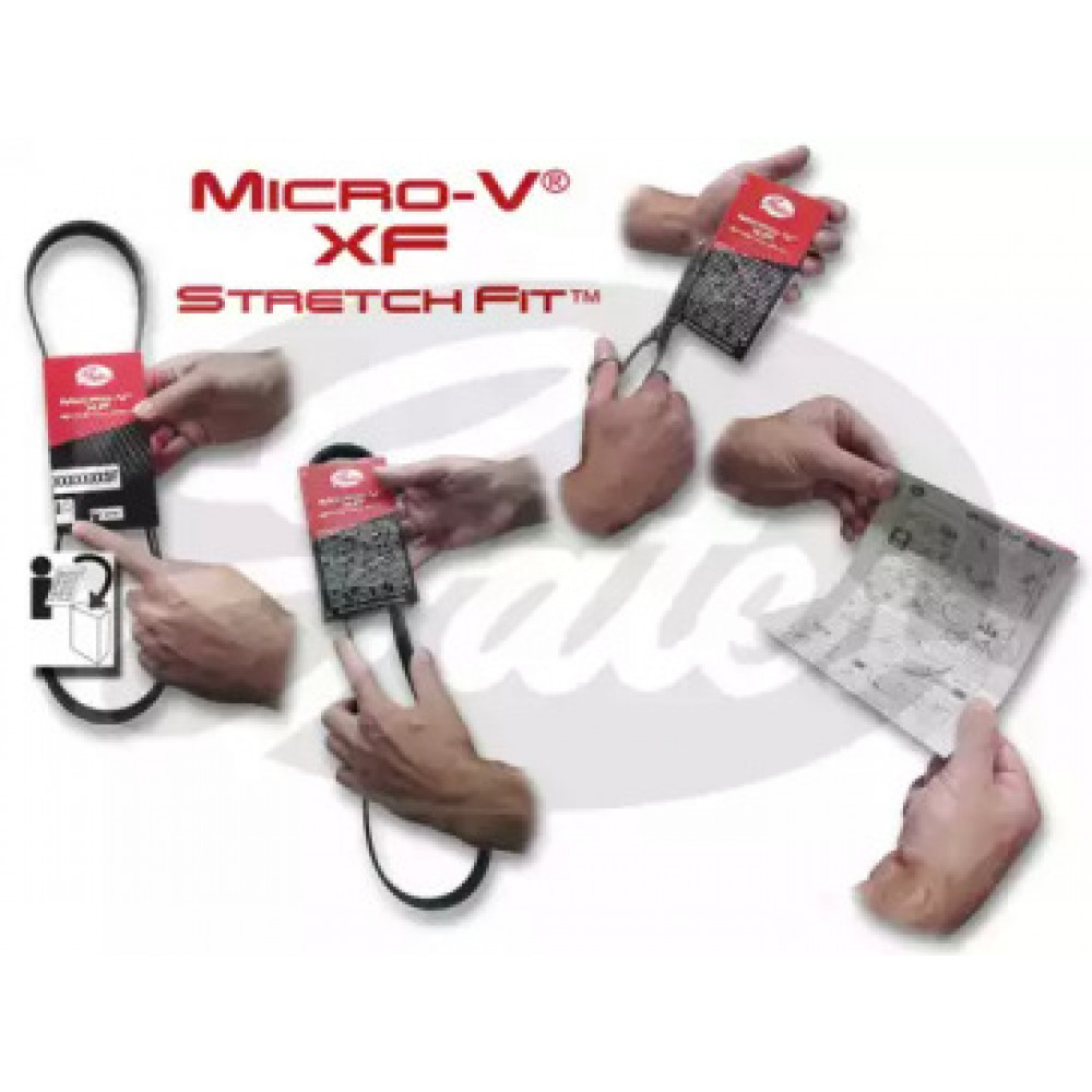 Поликлиновые ремни Micro-V StretchFit (Пр-во Gates)