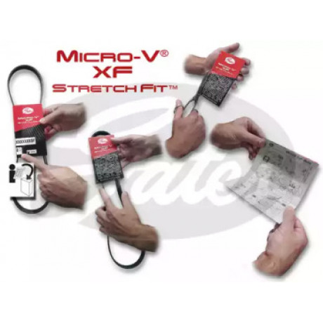 Поликлиновые ремни Micro-V StretchFit (Пр-во Gates)
