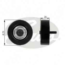 Ролики натяжители приводу допоміжних агрегатів (Вир-во Gates)