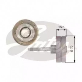 Ролики натяжители приводу допоміжних агрегатів (Вир-во Gates)