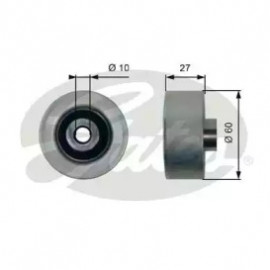 Ролики натяжители приводу допоміжних агрегатів (Вир-во Gates)