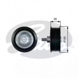 Ролики натяжители приводу допоміжних агрегатів (Вир-во Gates)