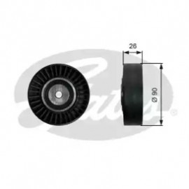 Ролики натяжители приводу допоміжних агрегатів (Вир-во Gates)