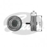 Ролики натяжители приводу допоміжних агрегатів (Вир-во Gates) 