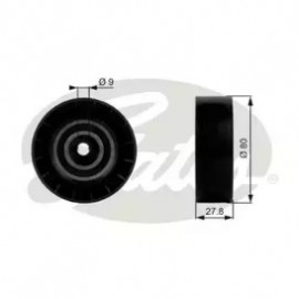 Ролики натяжители приводу допоміжних агрегатів (Вир-во Gates)