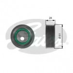 Ролики натяжители приводу допоміжних агрегатів (Вир-во Gates) 