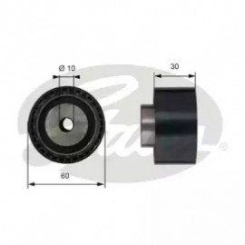 Натяжители ролики приводу ГРМ (Вир-во Gates)