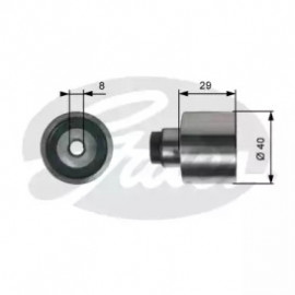 Натяжители ролики приводу ГРМ (Вир-во Gates)