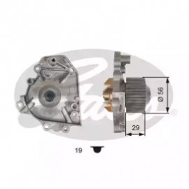 Насос водяний Sohc Aveo 1.2L, Matiz 0.8-1.0L, Spark 1.0L (вир-во FINWHALE)