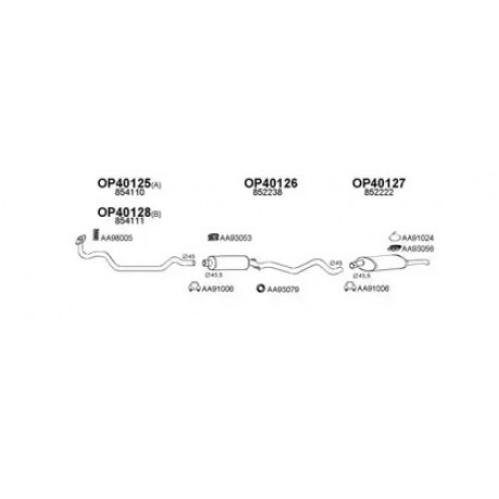 Ремкомплект, тормозной суппорт D4134 (пр-во ERT)