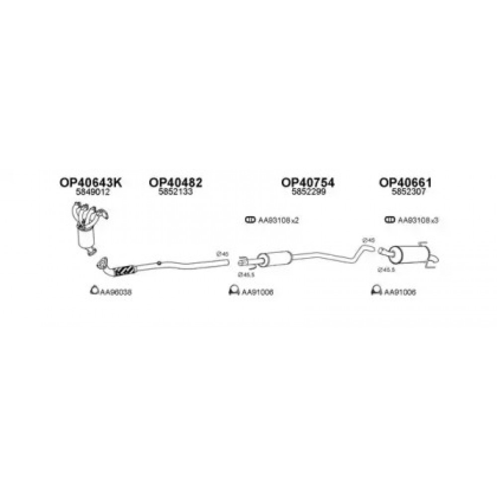 Ремкомплект, тормозной суппорт D4189 (пр-во ERT)