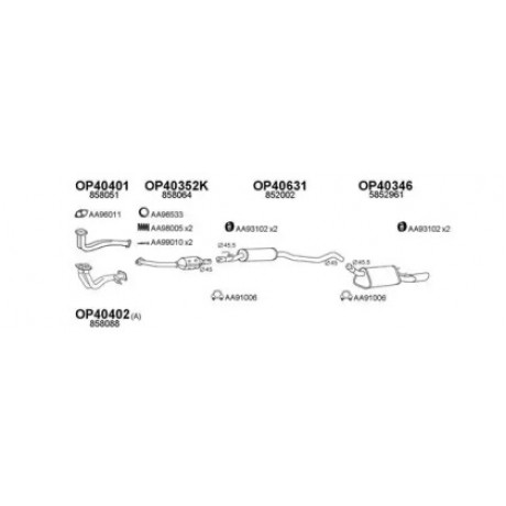 Ремкомплект, тормозной суппорт D4181 (пр-во ERT)