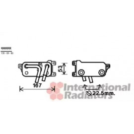 Радіатор масляний (вир-во Van Wezel)