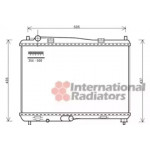 Радiатор охолодження (вир-во Van Wezel) 