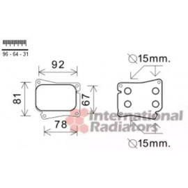 Радіатор масляний (вир-во Van Wezel)