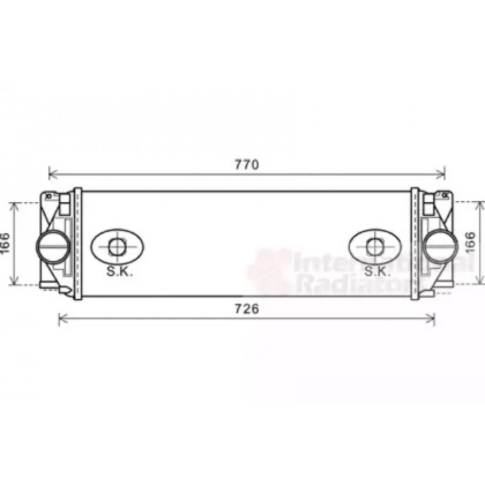 Iнтеркулер MERCEDES SPRINTER W 906 (06-) (вир-во Van Wezel)