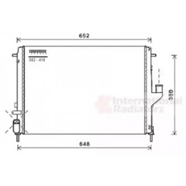 Радiатор охолодження (вир-во Van Wezel)