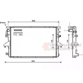 Радiатор охлодження (вир-во Van Wezel)