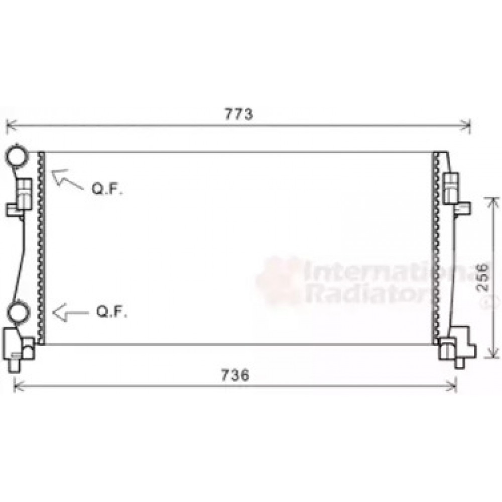 Радиатор охлаждения VAG (пр-во Van Wezel)