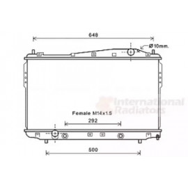 Радiатор охолодження (вир-во Van Wezel)