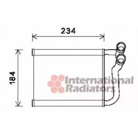 Радиатор отопителя HYUNDAI ACCENT (MC) (05-) (пр-во Van Wezel)
