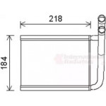 Радиатор печки KIA RIO ALL 05- (пр-во Van Wezel) 