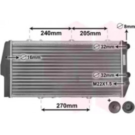 Радіатор AUDI 100/200 MT/AT 84-89 (Van Wezel)