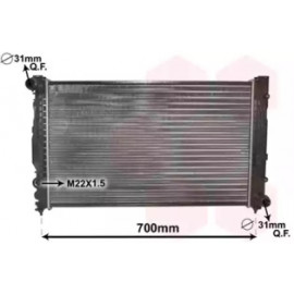 Радіатор A4/A6/PASSAT5+6 24/6/8 MT (Van Wezel)