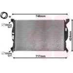 Радіатор AUDI A4 16/18/20 MT 00- (Van Wezel) 