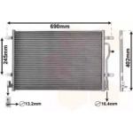 Конденсор кондиціонера A4 00-02 ALL/A6 20/30 01- (Van Wezel) 