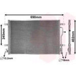 Конденсор кондиціонера COND AUDI A4 03- ALL (Van Wezel) 