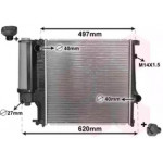 Радіатор BMW316/8/20/5 E36 MT 90- (Van Wezel) 