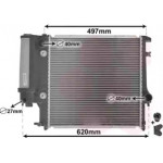 Радіатор BMW 320/5/8/Z3 E36 AT 91- (Van Wezel) 