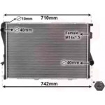 Радіатор BMW5(E36)/7(E39) MT 94-98 (Van Wezel) 