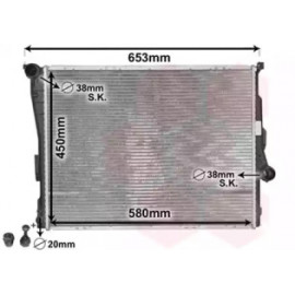 Радіатор 3SERIES E46 ALL MT 98-05 (Van Wezel)