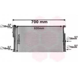 Радиатор охлождения BMW F20/F30 2.0/2.8/3.5i (пр-во Van Wezel)