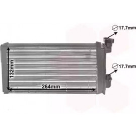 Радіатор опалювача BMW E30/Z1 88- 316->325 (Van Wezel)