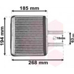 Радiатор охлодження (вир-во Van Wezel) 